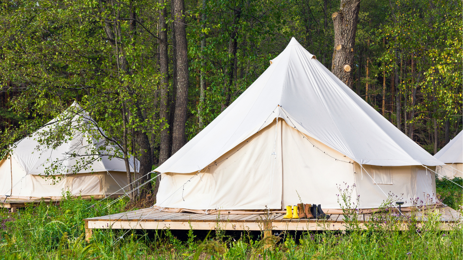 Image of a bell tent with no added accessories